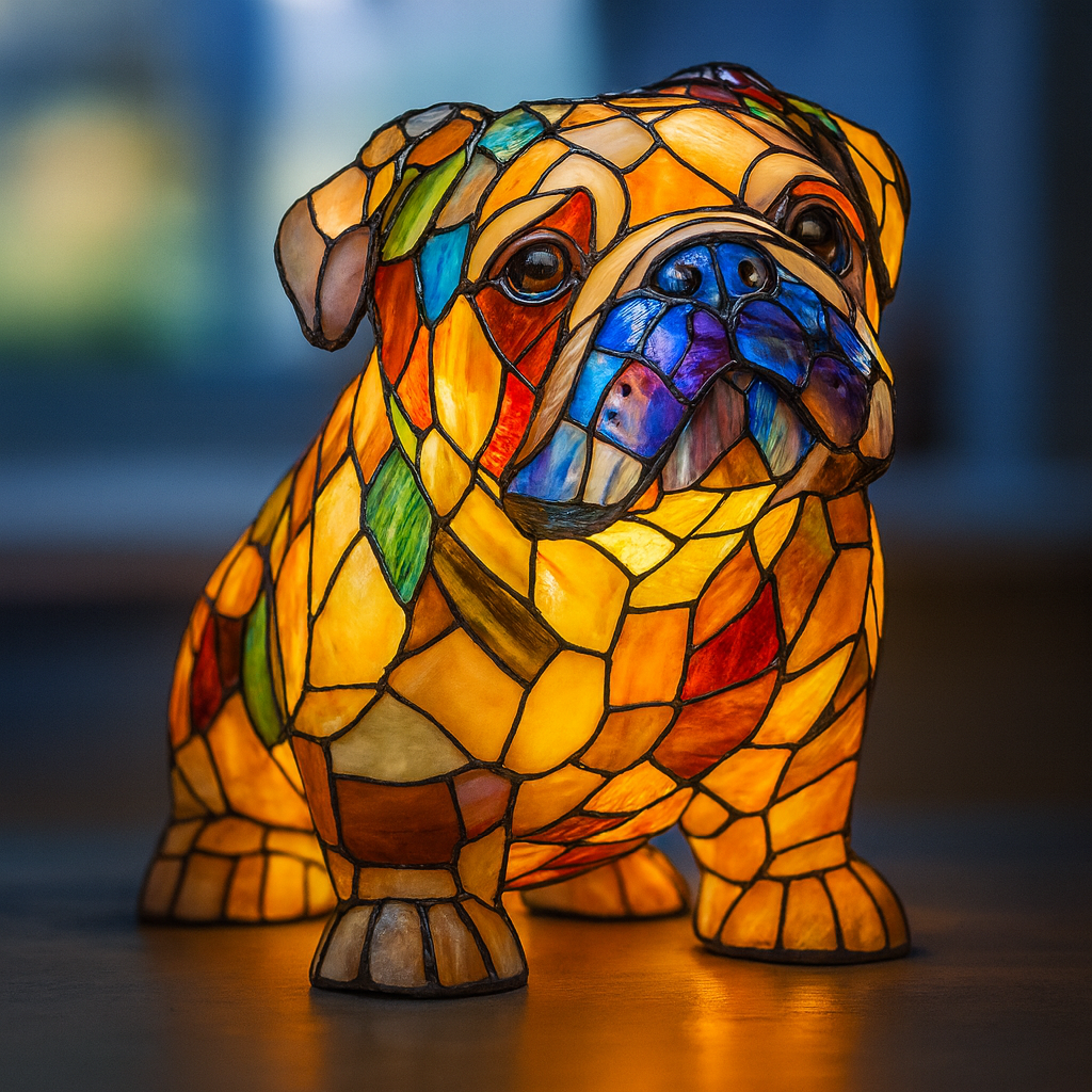 Whimsical Fox Dog Lamp