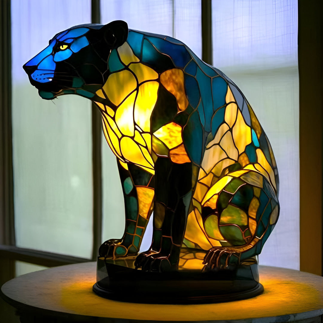 Captivating Panther Lamp Tiger-Inspired Design