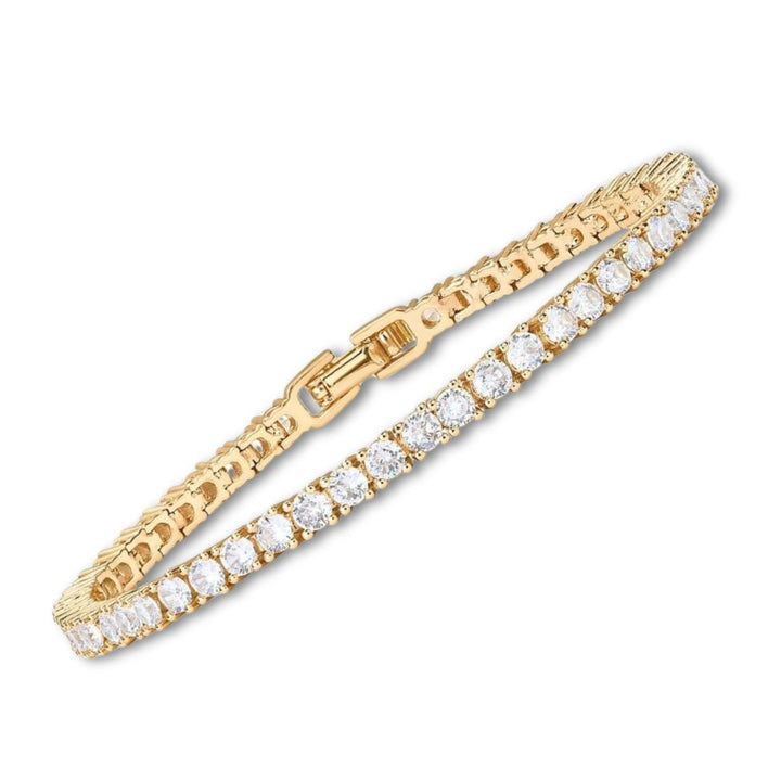 Barbara - Gold Moissanite Tennis Bracelet