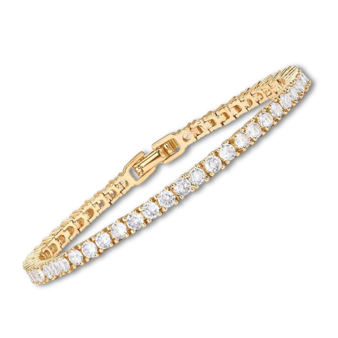 Brianna - White Gold Moissanite Tennis Bracelet