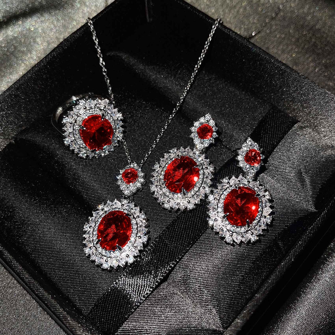 Vespera Aetherin Blue Set | White Gold