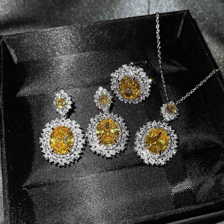 Vespera Aetherin Yellow Set | White Gold