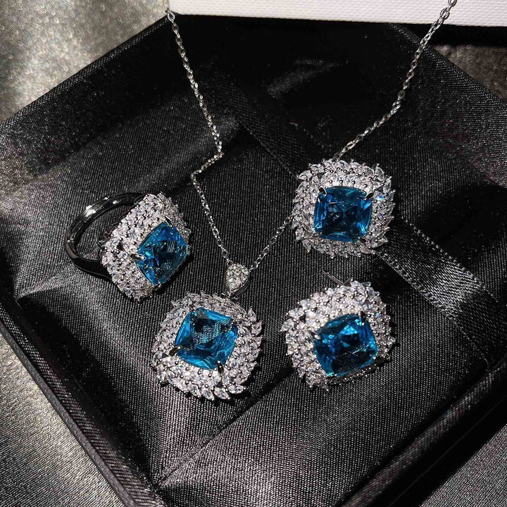 Camila - White Gold Blue Collection