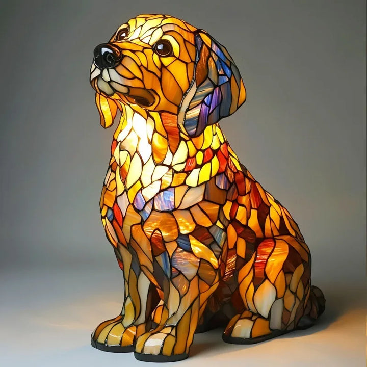 Lily the Enlightened Golden Retriever Statue
