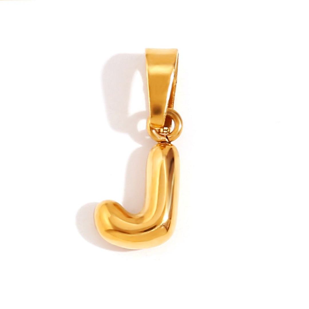 Emily - Elegant Bubble Letter Pendant Necklace
