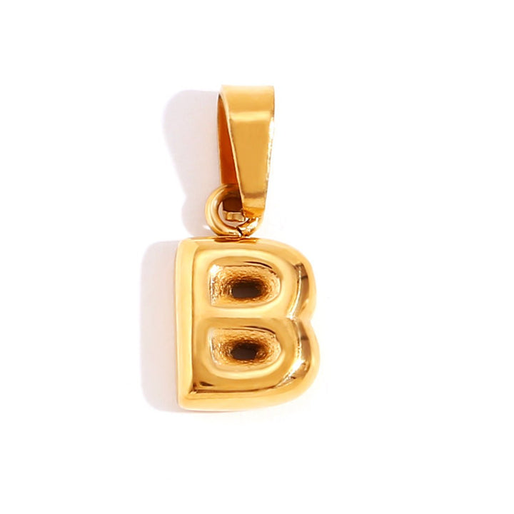 Emily - Elegant Bubble Letter Pendant Necklace