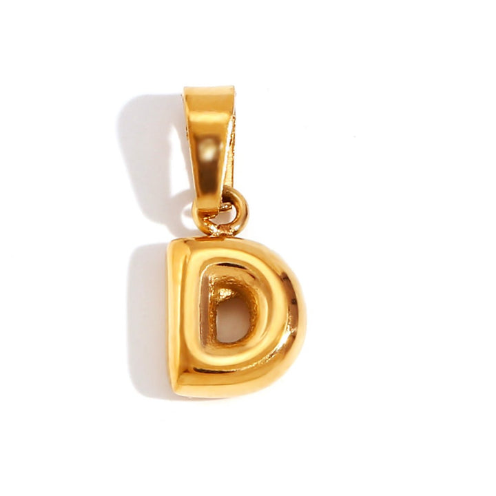 Emily - Elegant Bubble Letter Pendant Necklace