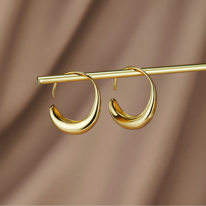 Cina - Dangle Hoop Earrings