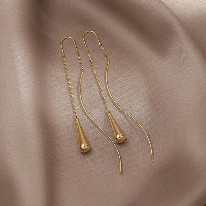 Dakota - Drop-Shaped Tassel Earrings