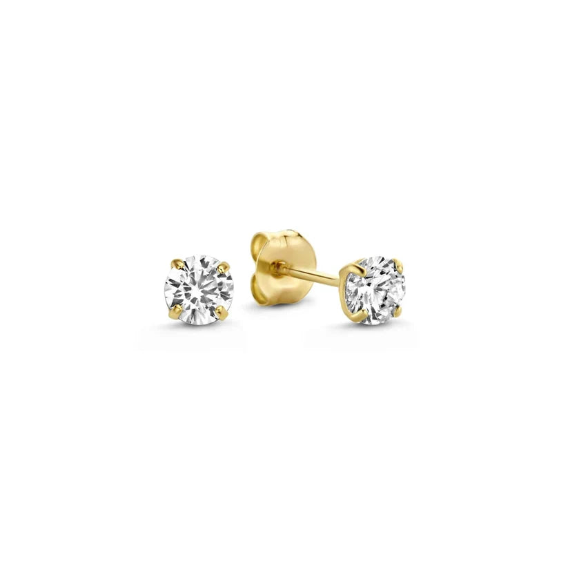 Elena - Gold Moon Tears Stone Earrings Set