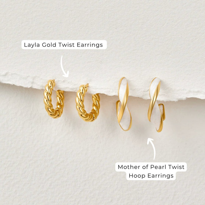 Ella - Twilight Spiral Earrings