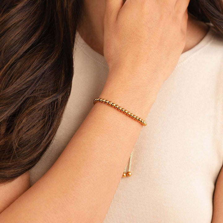 Nila - Gold Beaded Bracelet
