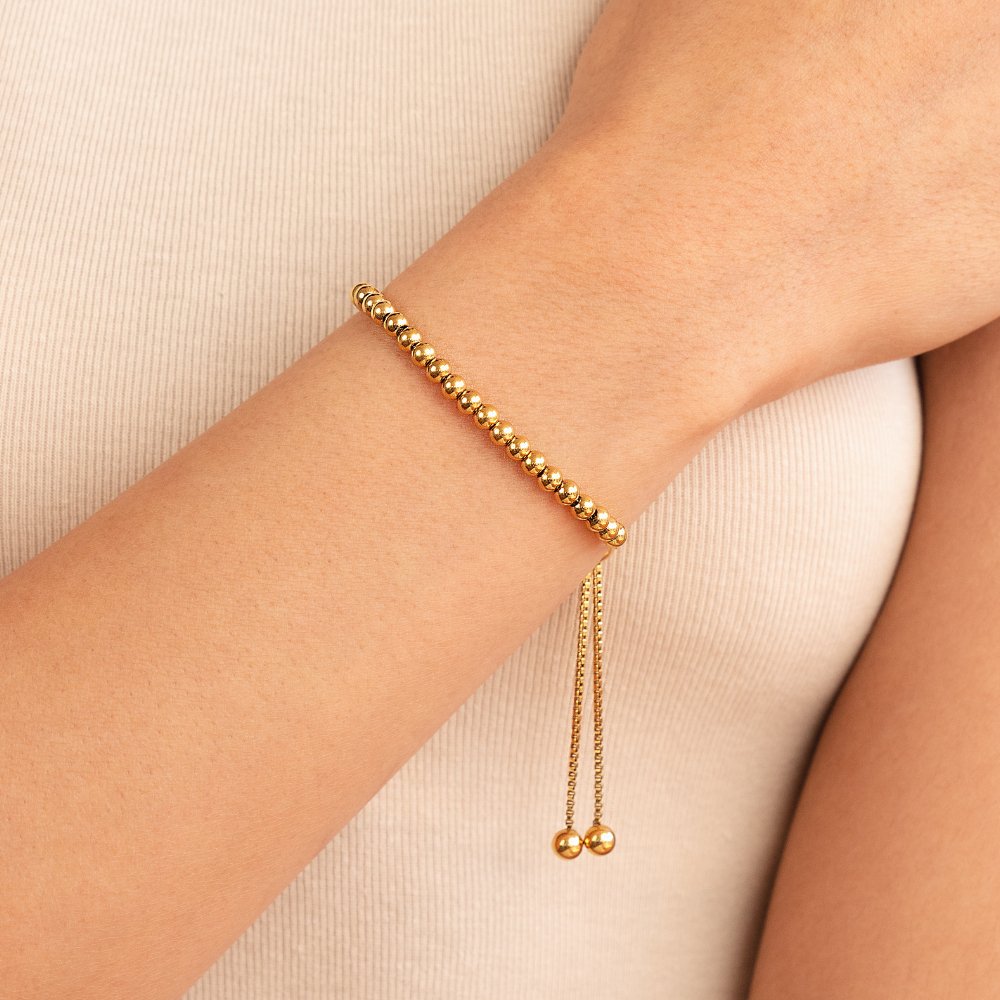 Nila - Gold Beaded Bracelet