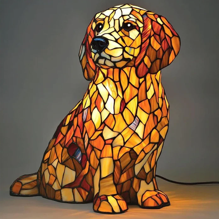 Lily the Enlightened Golden Retriever Statue